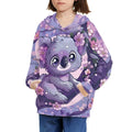 shirts mignons pour adolescentes, à capuche confortable et décontractée, vêtements d'automne et d'hiver (6-16 ans).